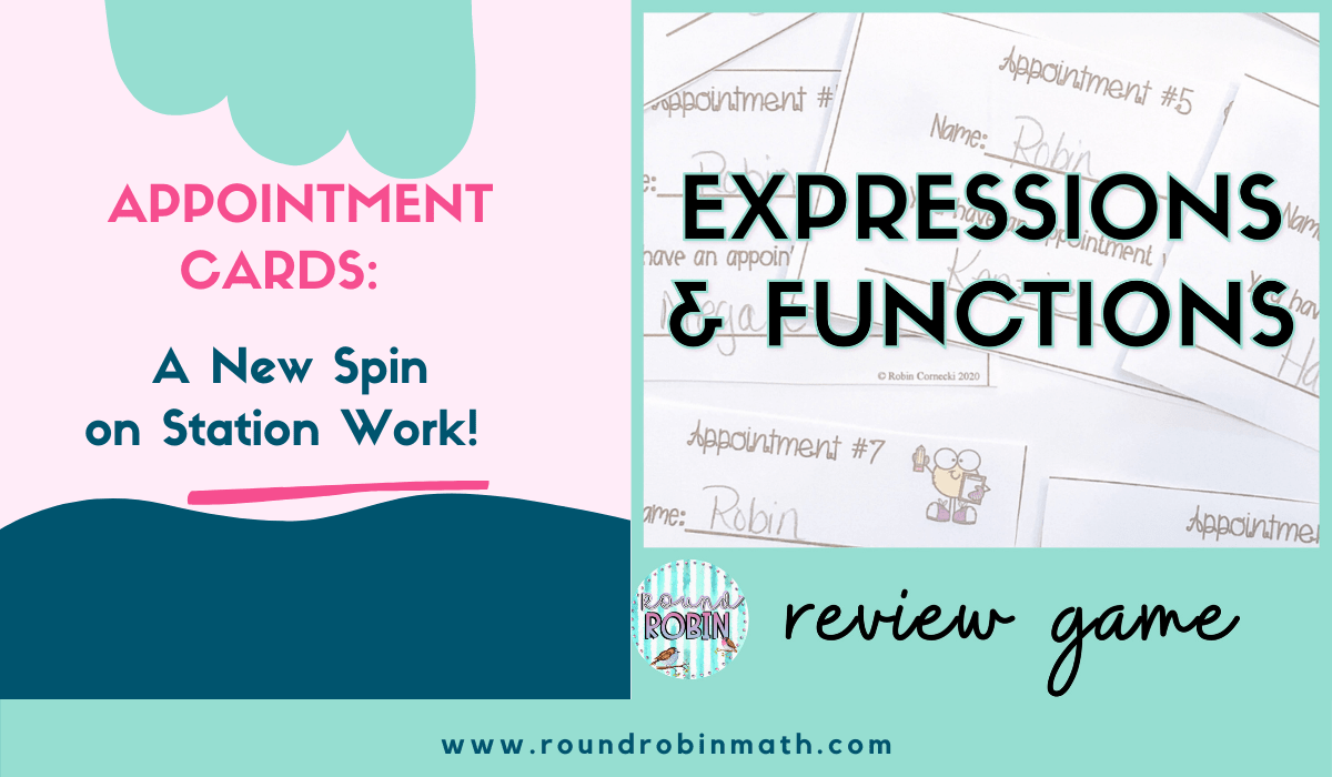 Expressions and Function Review Game Activities