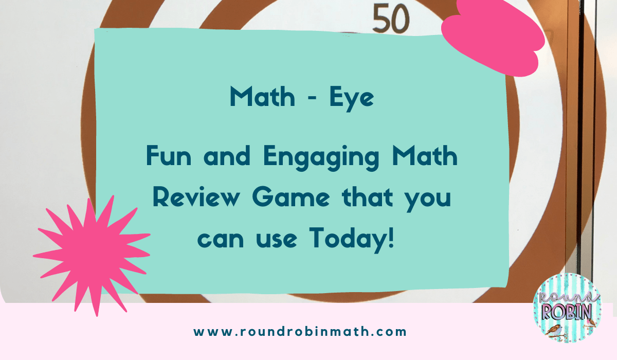 Math-Eye! Fun and Engaging Math Review Game that you can use Today!
