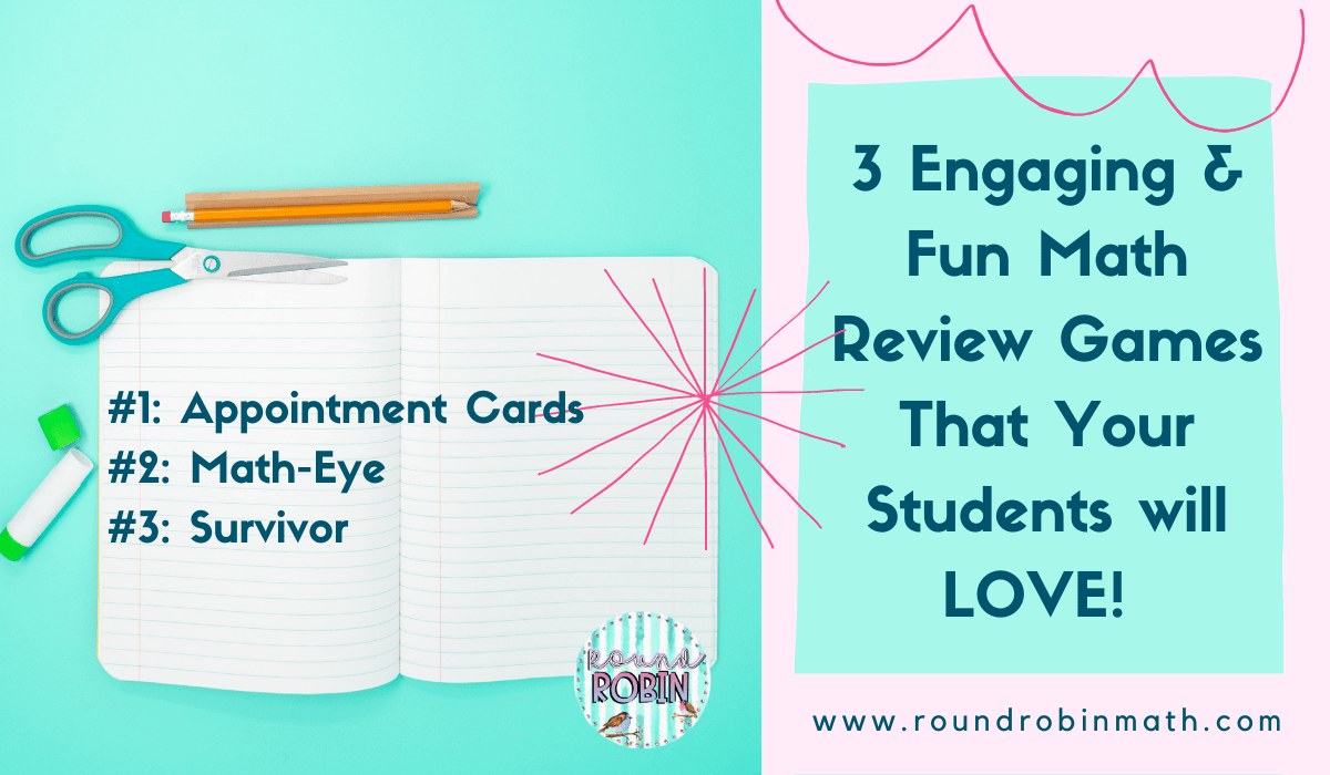 Engaging and Fun Math Review Games that your Students will Love!