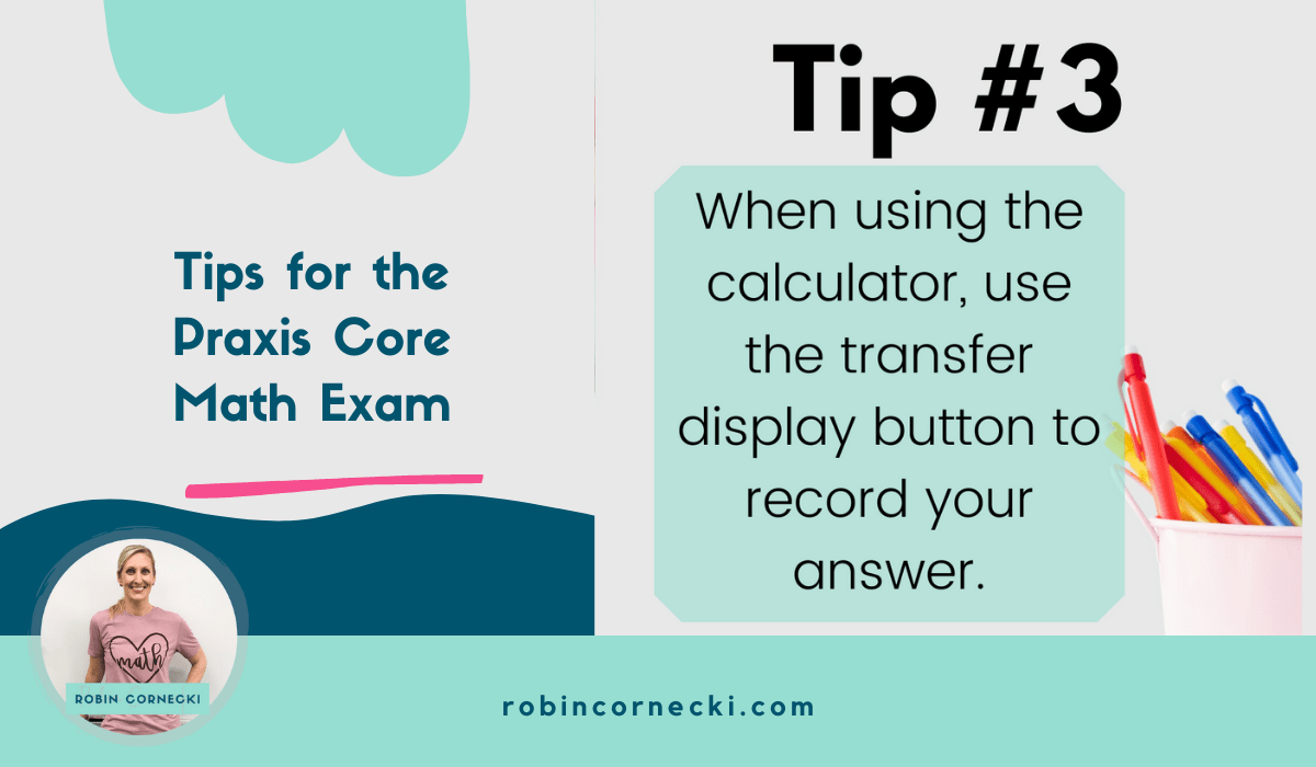 When using the online calculator, use the transfer display button to record your answer.