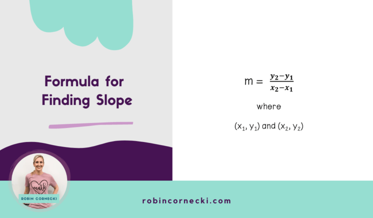 The 1 Method For Finding Slope Without Using A Formula Robin Cornecki