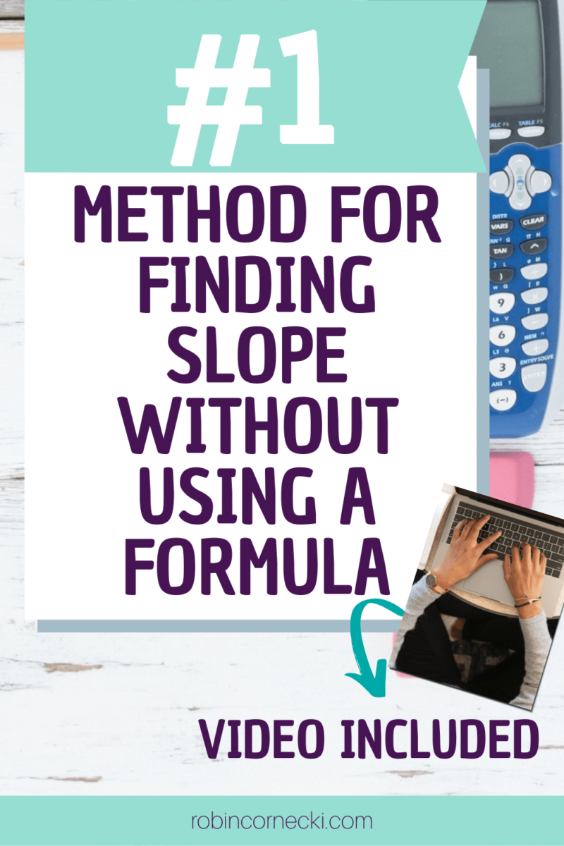 The #1 method for finding slope without using a formula!