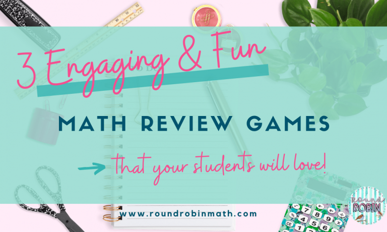 Fun and Engaging Math Review Games your students will love!