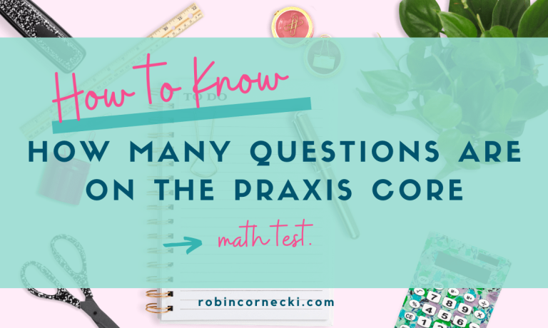 How to know how many questions are on the praxis core math test.